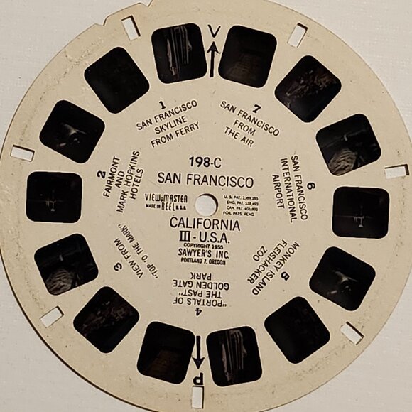 VINTAGE View Master San Francisco Slides x 3 1954 - Picture 3 of 5